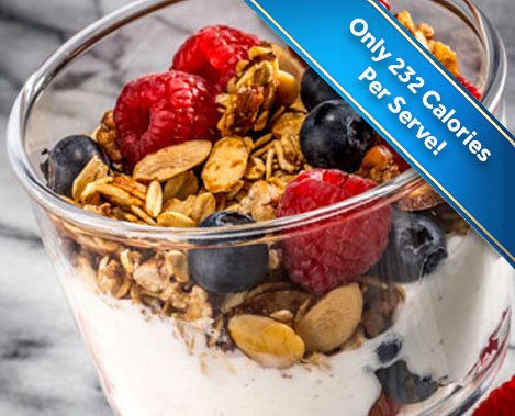 Yogurt Parfait with Granola and Berries